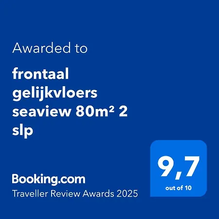 Frontaal Gelijkvloers Seaview 80m² 2 Slp Appartement *